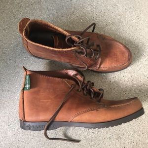90s Eastland Ankle Boots Lace Up Tan